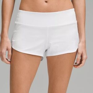 Lululemon Speed Up Low-Rise Lined Short 2.5" in White
